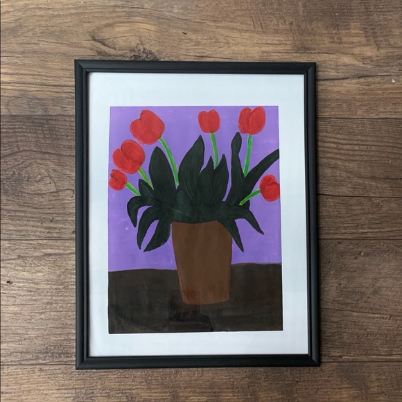 Flower pot painting - Picture 1 of 2
